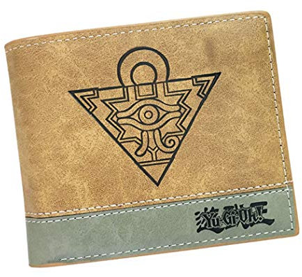 WANHONGYUE YU Gi Oh Anime Portefeuille en Cuir Artificiel pour Homme Porte-Cartes Pliable