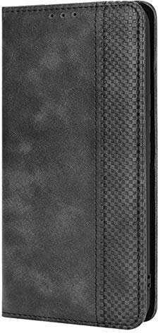 XINNI Housse pour Telephone Oscal Flat 1C/Blackview Wave 6C Etui, PU/TPU Retourner Cuir Coque Magnétique Portefeuille, Noir