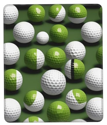 Mauspad Golfball Druck Gaming Mauspad Computer Mousepad für Laptop Maus 25 * 30 cm Büro 27.9 * 22.5cm