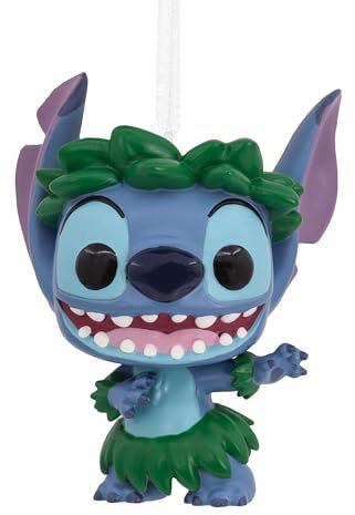Hallmark Stitch Funko Pop Hanging Christmas Ornament, Disney Lilo & Stitch, Resin Tree Decoration