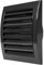 Black Exhaust Hood Vent 100 mm / 4'' Inch with Built-in Pest Guard Screen, Black, Air Vent Cover, HVAC Exhaust Vent Duct Cover, Exhaust Cap