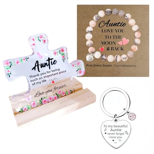 Auntie Gifts from Niece, Auntie Birthday Gifts, Aunty Presents at Christmas | Aunty Birthday Gifts, Best Auntie Gifts, Presents for Aunts, Auntie Keyring, Mother's Day Present from Nephew, Great Aunt