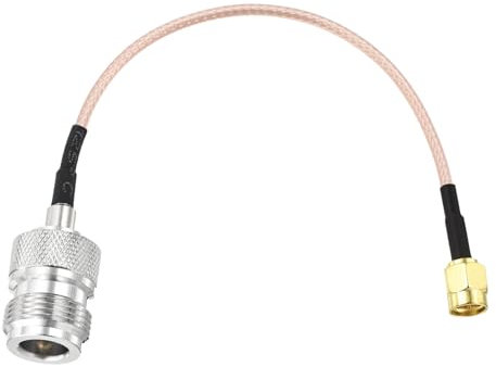 DMiotech 1 Pcs RG316 Coaxial Cable 6 N Type Female to SMA Male Connectors Adapter 50 Ohm Antenna Extension Cable for Router Antenna GPS LAN Common Devices