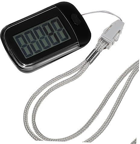 Mipcase Portable Pedometer Clip for Walking Track Steps and Miles for Outdoor Running and Hiking Lightweight