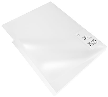 ULDIGI Diamantmalerei-aufbewahrungsbuch mit Transparenten Hüllen für Kunstwerke Organizer für Diamantzeichnungen Kunstaufbewahrungsportfolio zum Mitnehmen und Präsentieren