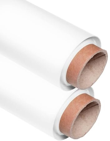 BOLLUMA 2 PCS Rouleau de Papier de Fond Super Long de 2,72x10m, Blanc Arctique, 93, Rouleau de Papier de Studio Photo pour Portrait, Produit, Accessoires, Animaux de Compagnie, Tournage
