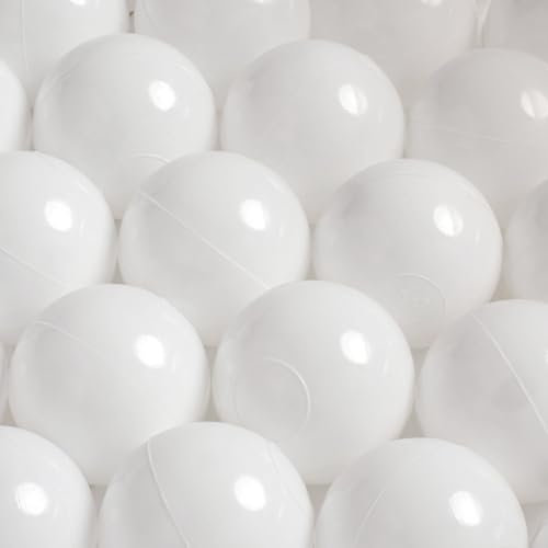 MISIOO 600 Stück Bälle für Bällebad - Spielzeug ab 1 Jahr - Baby Spielzeug 6 cm Bälle aus Sicherem - Ungiftigem Kunststoff - Widerstandsfähig gegen Quetschen