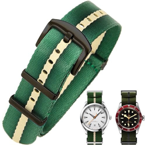Aoeiwv Militärisch Nylon Uhrenarmbänder 20mm 22mm Nato Stil G10 Premium Langlebige Wasserdichte Militärische Ballistische Nylon Armband Ersatzarmband für Herren Damen