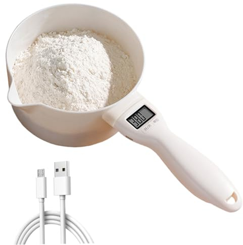 Digital Measuring Spoon, 800g/1g Precision Digital Measuring Cup with 5 Units, USB Powered Removable Food-Grade Kitchen Tools and Gadgets, Figürchen