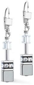 GeoCUBE® Ohrringe platinum