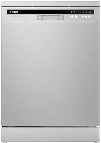Teknix TX3FD618S 3 Series Freestanding Dishwasher - 15 Place Settings - Auto Door Opening - Internal LED Lights - Integrated Bottle Washers - Energy Class C