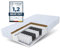 FDM Matratze 120x200 cm Härtegrad H3 H4 Höhe 17 cm Taschenfederkernmatratze Kokosfaser-Einlage Polyurethan-Schaum 7 Komfortzonen mit Hypoallergenem Waschbarem Premium-Bezug Oeko-Tex Home Plus