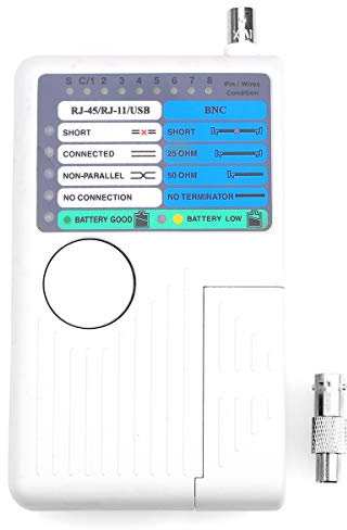 Probador de cables de red 4 en 1 RJ11 RJ45 USB BNC Cables Rastreador de cables Probador de cables
