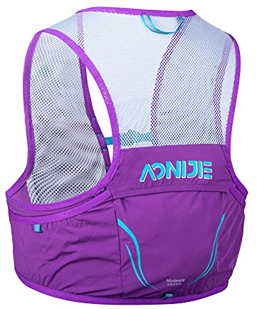 AONIJIE Running Hydration Pack 2.5L Backpack Rucksack Bag, Vest Harness Hiking Camping, Climbing With 2Pcs 500ml soft flask Bottle