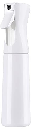 Creamify Sprühflasche Haar Zerstäuber Drucksprüher Kontinuierliche Ultra Fine Blumensprüher Friseur Friseurbedarf Friseur Zubehör Sprühflasche Pflanzen 300ml Weiß