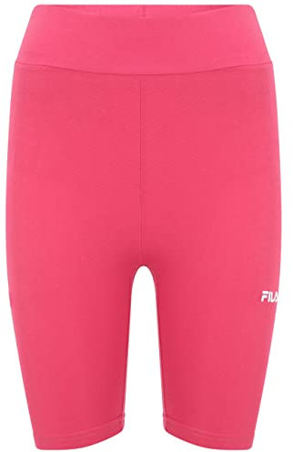 FILA Short Taille Haute Buckautal Cycliste, Rose, XS Femme