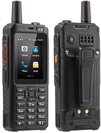 UNIWA Alps F40 Zello Walkie Talkie, 4G Android Cellulare 4000mAh Batteria IP65 Impermeabile Robusto Smartphone MTK6737M Quad Core 1GB RAM 8GB ROM POC Cellulare Doppia SIM/WiFi/Fotocamera, Nero