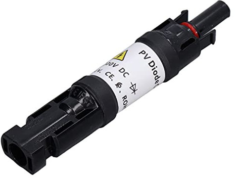 DEWIN Conector de Diodo Solar Fotovoltaico, 15A DC 1000V Diodos para Conector Paneles Solares Fotovoltaico Diodo de CC Conector de Enchufe Solar IP67 Impermeable(15A)