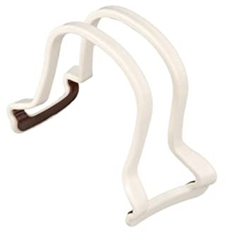 Violinstimmen 3/4 4/4 Violinbogen-Korrektur-Kollimator-Gummi-Geigenbogen-Halter-Hilfe Violinbogen-Steg-Griff Violinzubehör Geigenbeschläge (Color : White)