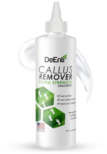 DeEnterprises Hornhautentferner, extra starkes Gel für Füße (237 ml, geruchlos), professionelles Salon-Hornhautentferner-Gel