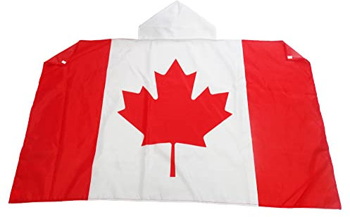 AZ FLAG - Umhangflagge Kanada - 150x90 cm - Kanadische Cape Fahne 100% Polyester mit integrierten Ärmeln und Kapuze - Body Flag 80g
