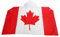 AZ FLAG - Umhangflagge Kanada - 150x90 cm - Kanadische Cape Fahne 100% Polyester mit integrierten Ärmeln und Kapuze - Body Flag 80g