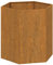 vidaXL Jardinière, Bac à Fleurs, Pot de Plantes, lit Surélevé, Décoration de Jardin Terrasse Patio Balcon Extérieur, Rouillé Acier Corten