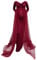 Robe de maternité à manches longues en dentelle pour femmes enceintes robe de princesse unie tulle accessoires photo robe populaire pour petite fille vêtements, bordeaux, L