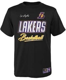 Outerstuff NBA T-Shirt Los Angeles Lakers Court vs Track schwarz für Junior