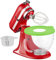 Glass Bowl Compatible With KITCHENAID 4.5/5 QT Tilt-Head Stand Mixer,with Lid Measurement Markings,Allows Placing it in the Microwave and Refrigeratr