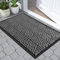 Yimobra Door Mat Outdoor Entrance, Heavy Duty Durable Front Welcome matt for Outside Home Entry, Doormat for Back Patio Floor Porch Garage Office, Low Profile, Easy Clean, Waterproof, 120x81 cm, Grey