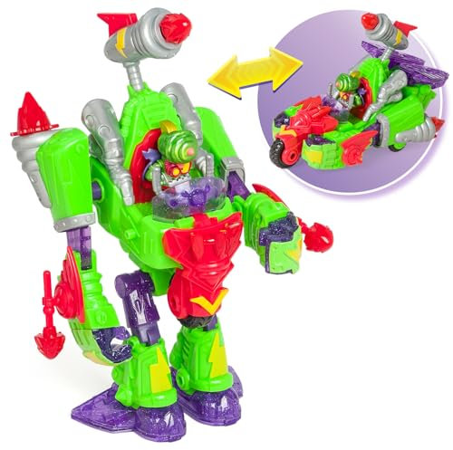 Superthings Turbo Warrior Speed – Verwandelbarer Roboter verwandelt Sich in EIN Auto. Enthält 1 Turbo Warrior, 1 Exklusives Zubehör und 1 Exklusives SuperThing