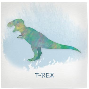 artboxONE Poster 50x50 cm Typografie Tyrannosaurus - Bild tyrannosaurus rex dinosaurier kinder