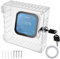 HAIJED Thermostat Lock Box with 2 Keys, Transparent Thermostat Protective Cover, Acrylic Thermostat Guard Box, Wall Mounted Universal Thermostat Cover Box for Most Thermostat(15 * 15 * 5cm)