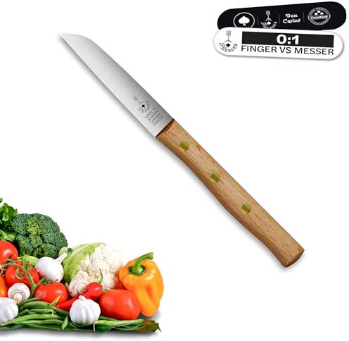 Premium Gemüsemesser - Extra Scharf, Allzweckmesser, Buche, Solingen, Schälmesser, Küchenmesser, Kneipchen, edler Holzgriff, Rostfrei, besonderes Geschenk