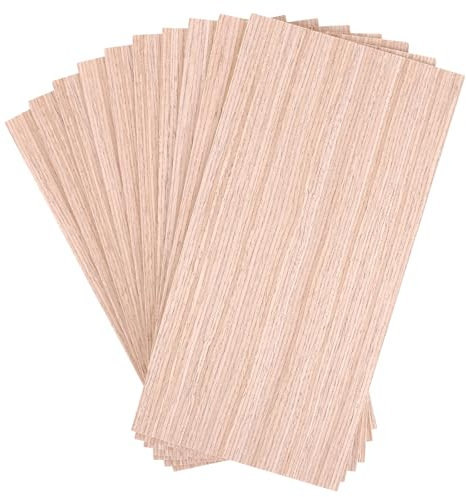 WOPPLXY 10 Stück Sperrholzplatte 3mm, 300 x 150 mm Bastelholz aus Nussbaumholz, Dünne Holzplatten zum Basteln für Bastelarbeiten, Malen, Laserschnitt, Modellbau