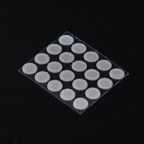 JJLFresheners 20 Stück/Set silberfarbene Ohrhörer-Filter, Netz, Ohrhörer und In-Ear-Kopfhörer, Schutzfilter, Kopfhörer-Zubehör, Over-Ear-Kopfhörer (4 mm)