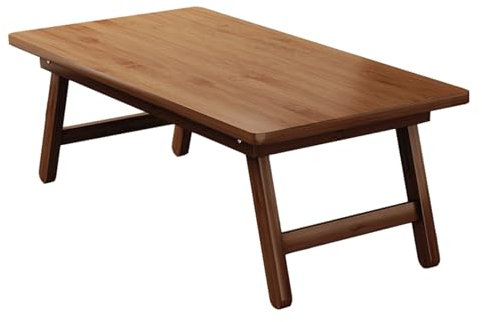 SanzIa Japanischer Bambus-Kaffeetisch, tragbarer niedriger Picknicktisch, Bodensitz-Tatami-Tisch Altar-Bodentisch, werkzeuglose Montage(67x34.3x27cm)