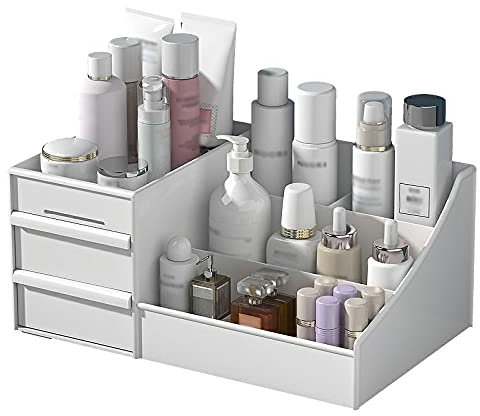 YQINQIN83B Make-up-Box Kosmetische Aufbewahrungsbox, Hautpflegeprodukte, Gesichtsmaske, Parfüm, Lippenstift, Badezimmer, Desktop, Schminktisch, Aufbewahrungsregal Kosmetik- und Parfüm-Organizer(XS)