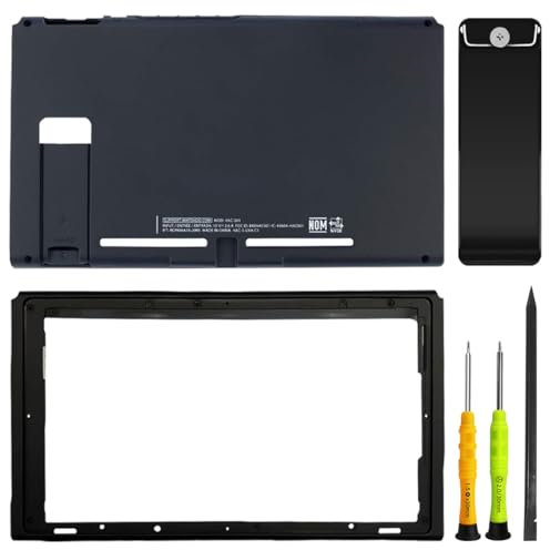 ZHUROUPU Cubierta Trasera de reemplazo para Nintendo Switch Consola de la Placa de la Cubierta, DIY Frente Carcasa Trasera Superior Inferior Shell para Switch Backplate con Kickstand de reemplazo