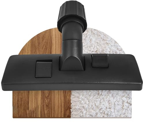 DEGG Brosse Universelle - Compatible avec aspirateurs Miele Philips, AEG, Electrolux, Nilfisk, Rowenta Brosse de parquet combinée d'aspirateur, Qualité premium - 30 à 37 mm