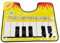 WJnflQN 59x48cm Töpfchen Teppich Klavier Toiletten Teppich Klavier Teppich Kinder Teppich Für BadezimmerTöpfchen Musik Matten Creative Toe Tapping Musical Keyboard Toilettenvorleger