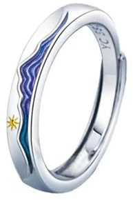 Klassisch Ring Ringe Damen Bijouterie Herren Bergmeerringe Für Paare, Frauen, Männer