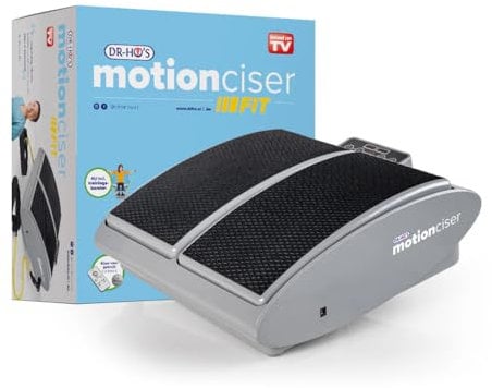 DR-HO's MotionCiser Foot & Leg Massager, Circulation Support for Aching Legs and Swollen Feet, Adjustable Walking Simulation, Vibrational Massage, Portable & Remote-Controlled Mobility Aid