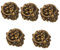 Housoutil 5St Türgriff aus Holz Griffe für Türbeschläge Noppen Löwenkopfknöpfe Schrank zieht ersatzteile für gartenmöbel cabinet knobs Kleiderschrankgriff Türöffner Zinklegierung Light Brown