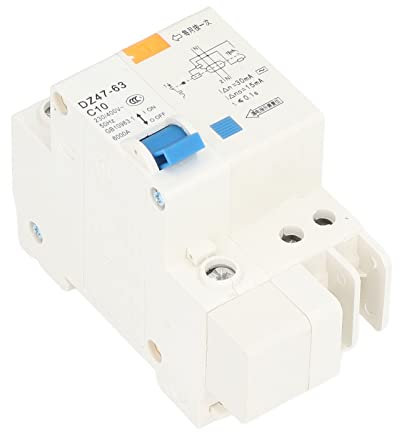 Yctze Disjoncteur DE Circuit 1P + N 10A 230V 400V 30MA FEAKAGE AVEC 6000A CAPACITÉ DE COURT CORT