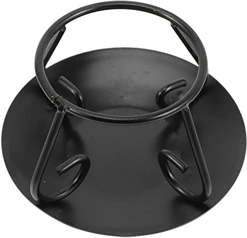 Ipetboom Cast Iron Cauldron Rack Pot Holder Tripod Stand Vintage Iron Pot Bracket for Kitchen Desktop Decoration and Cooking Accessories