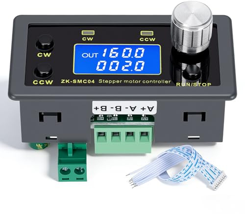 Schrittmotor Treiber Controller 6,6 A, Schrittmotorsteuerung Integrierte Platine TTL Serielle Kommunikation Vorwärts/Rückwärts Impuls Geschwindigkeits Winkel Steuermodul für NEMA 17/23/34 Motor