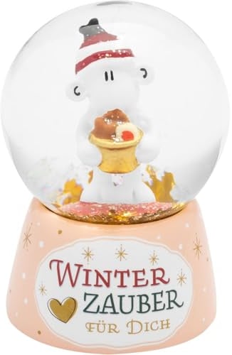 Sheepworld Traumkugel Motiv Winterzauber | Schneekugel, Glas, Höhe 6,5 cm, Polyresin, Motivdruck | Geschenk zu Weihnachten, Silvester, Adventskalender | 51226