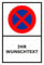 Parken verboten Schild – Abschleppschild - mit individuellem Wunschtext personalisiert – 30x20 cm – Aufkleber – Verschiedene Größen und Materialien